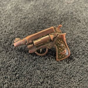 Betsey Johnson Antique Bronze Gun Ring